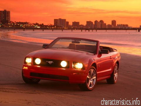 FORD Generace
 Mustang Convertible V 4.6 i V8 24V (300 Hp) Technické sharakteristiky

