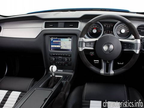 FORD Generasi
 Shelby GT 500 Cabrio 5.4 V8 32V (506 Hp) Karakteristik teknis
