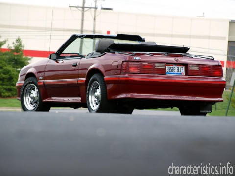FORD Покоління
 Mustang Convertible III 2.3 i (106 Hp) Технічні характеристики
