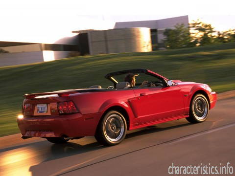 FORD Покоління
 Mustang Convertible IV 4.6 V8 GT (263 Hp) Технічні характеристики
