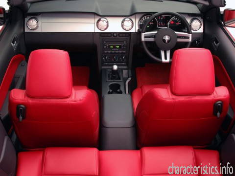 FORD Поколение
 Mustang Convertible V 4.6 i V8 24V (300 Hp) Технически характеристики
